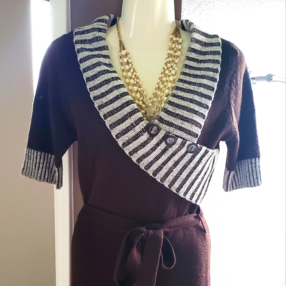 My Michelle Brown sweater Dress